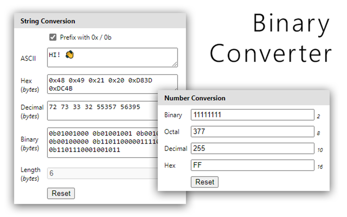 Binary Converter - ASCII & Number System Converter