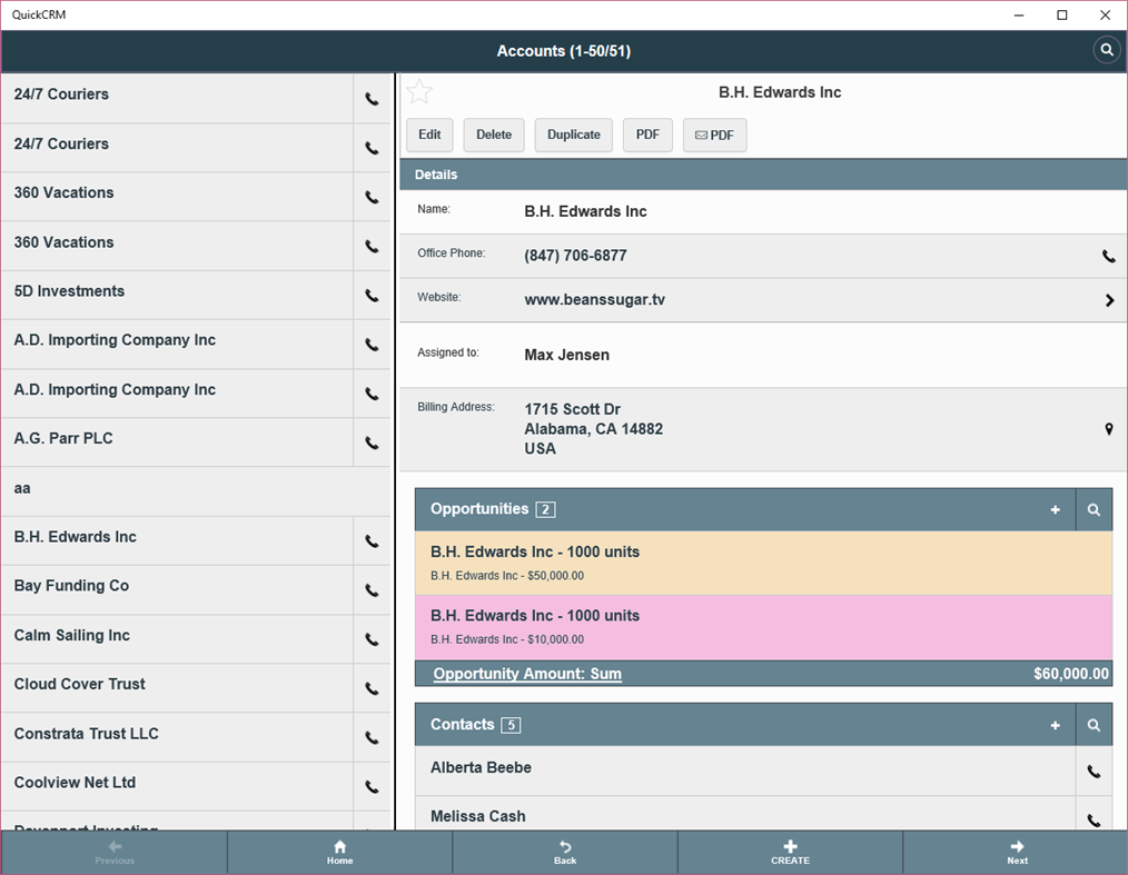 #2. QuickCRM (Windows) 由: NS-Team