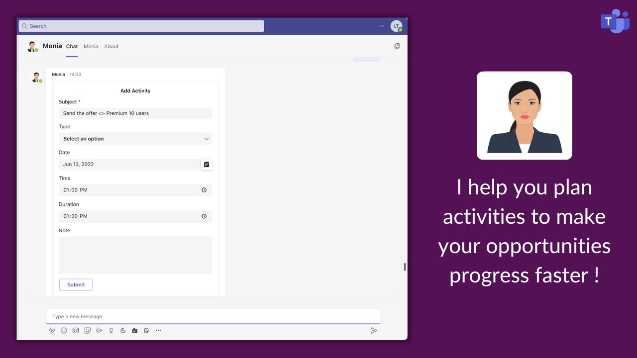Snapshot 6 of Monia | CRM Assistant