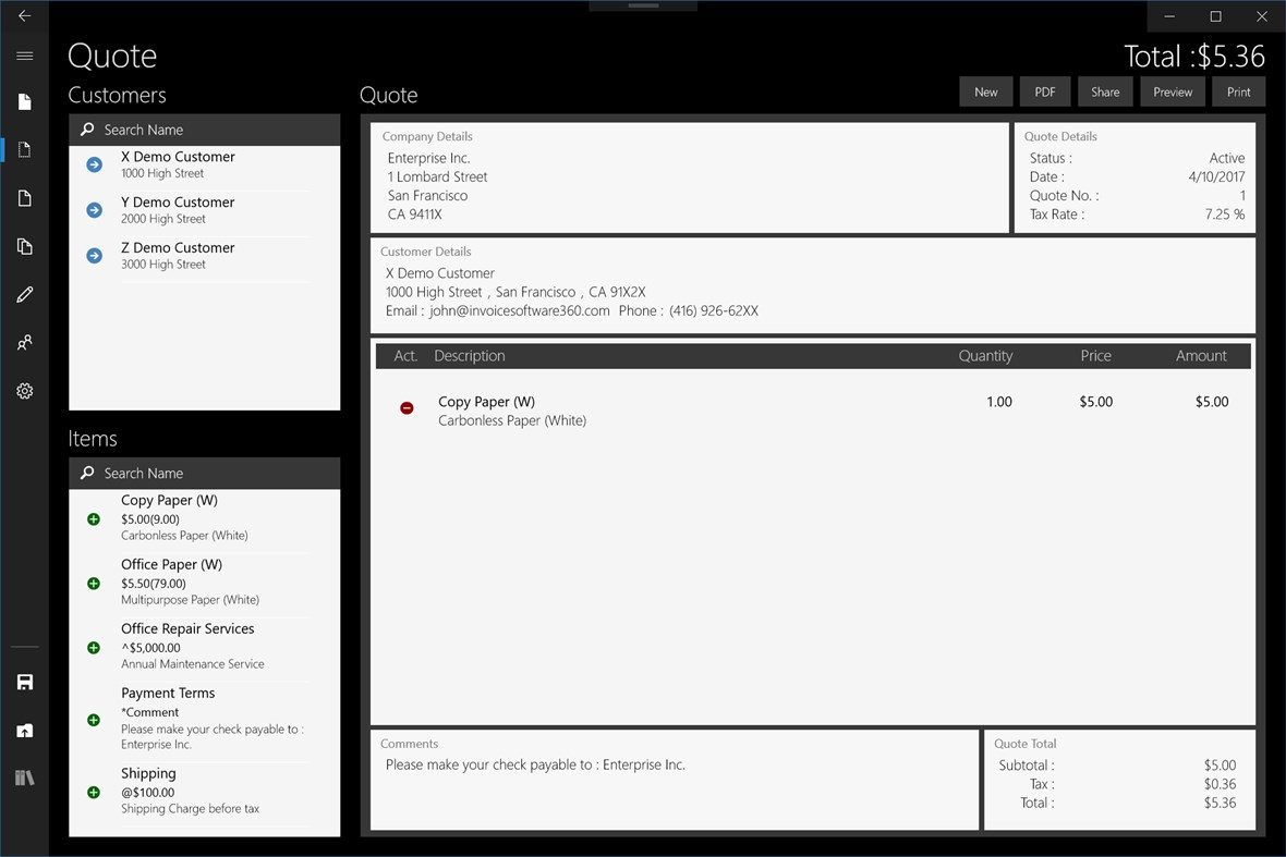 #8. Invoice 360 (Windows) Podle: ConnectCode