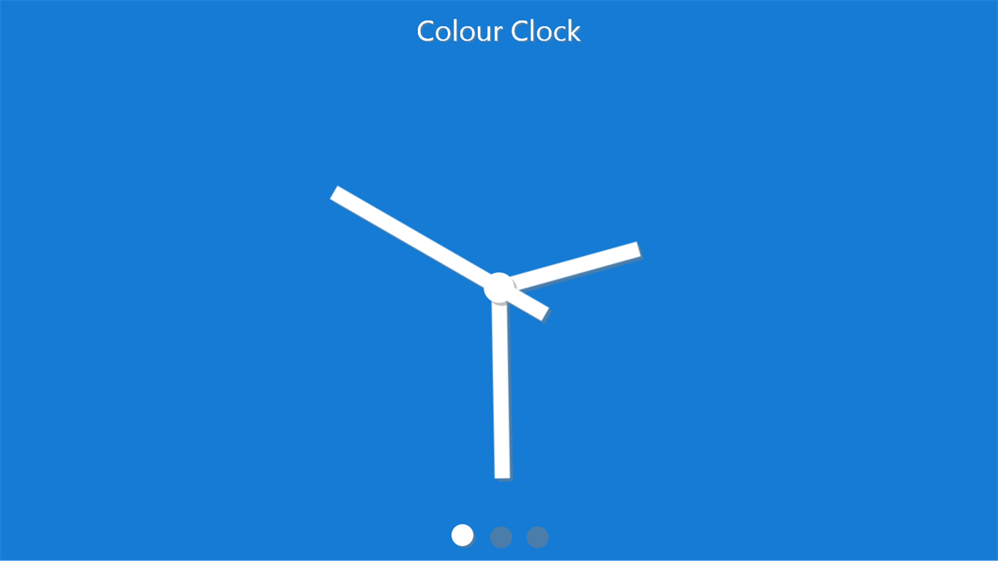 #4. Colour Clock (Windows) By: Nirmit Kavaiya