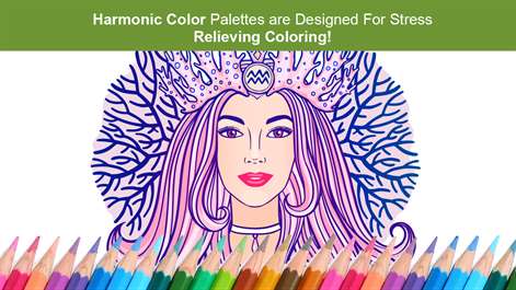 Adult Coloring Book With Multiple Templates & Colors Screenshots 1