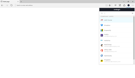 OneLogin for Edge Screenshot