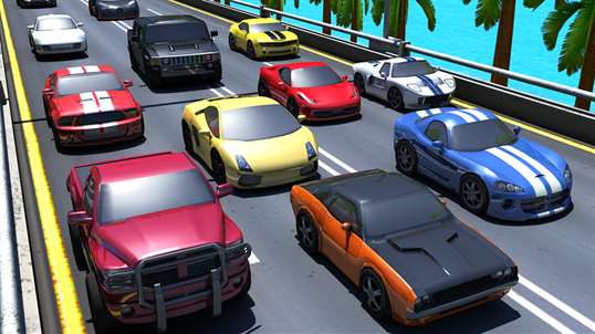Traffic Racing Game On Beach screenshot 5