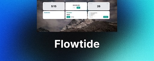 Flowtide - Beautiful New Tab marquee promo image