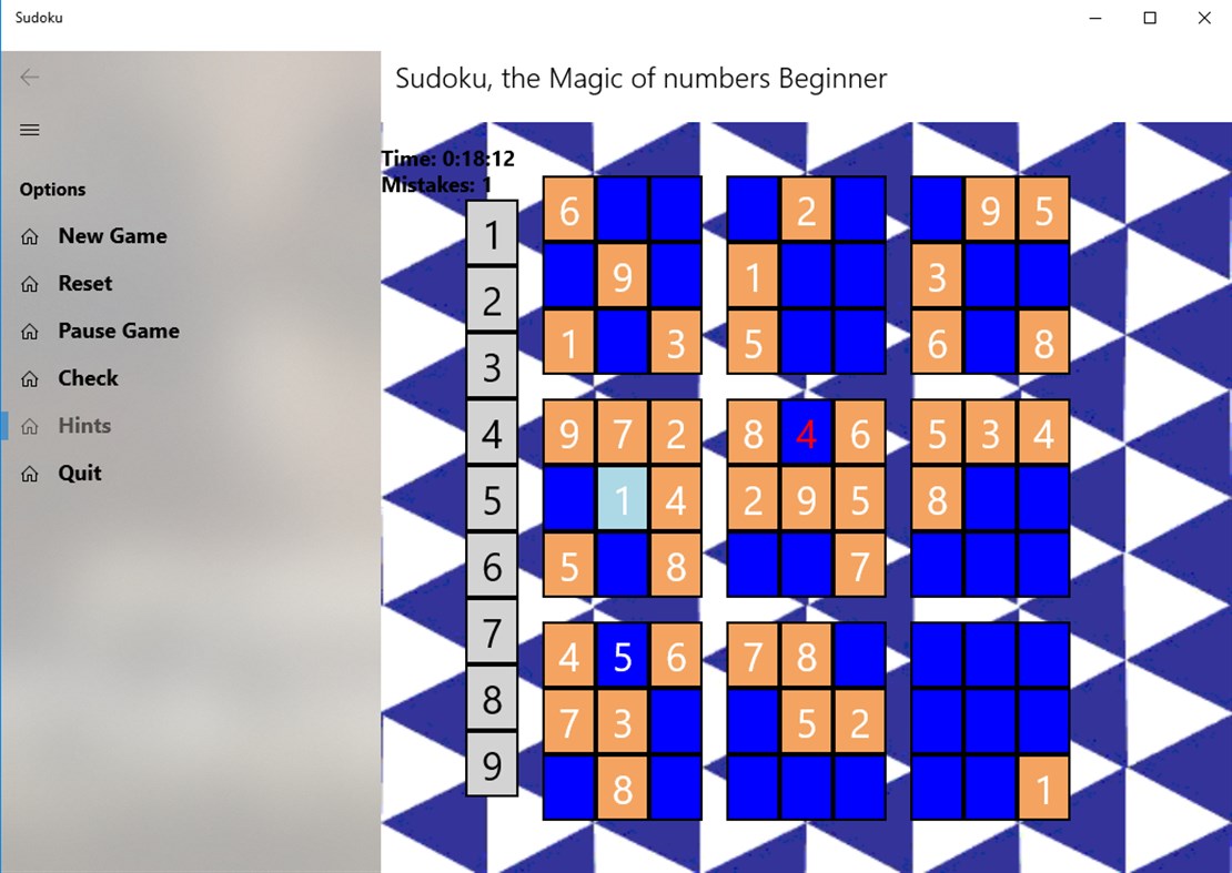 #2. Sudoku, The magic of numbers (Windows) By: Alekzender Plesko