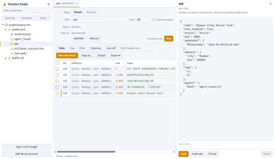 FirestoreStudio (Windows) Af: Firestore Studio