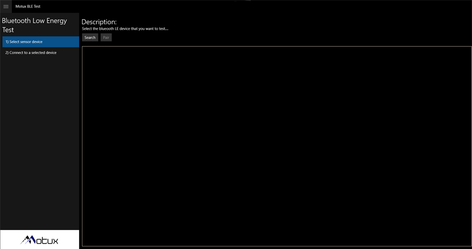 Motux BLE Test (Windows) 由: Motux srl