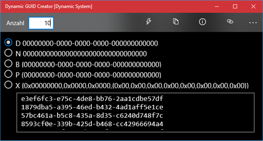 Dynamic GUID Creator [Dynamic System] screenshot 1