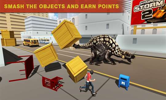 City Dinosaur Rampage: Dino Simulator 3D screenshot 2