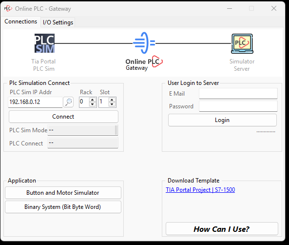 Online PLC - Gateway screenshot