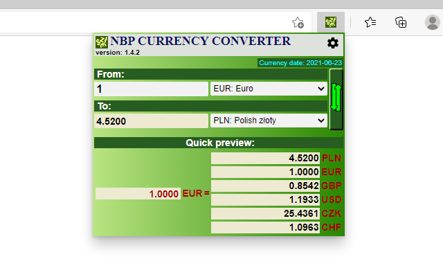 NBP Currency Converter