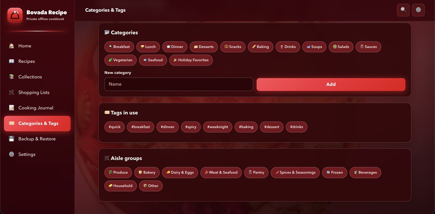 #4. Bovada Recipes (Windows) By: AMIRULLAH