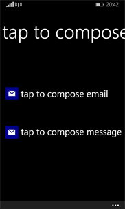 Tap to compose screenshot 1