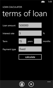 Loan Calculator screenshot 1