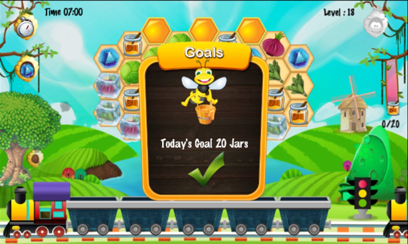 #2. Honeycomb Farm Match 3 (Windows) By: ViMAP Services Pvt Ltd