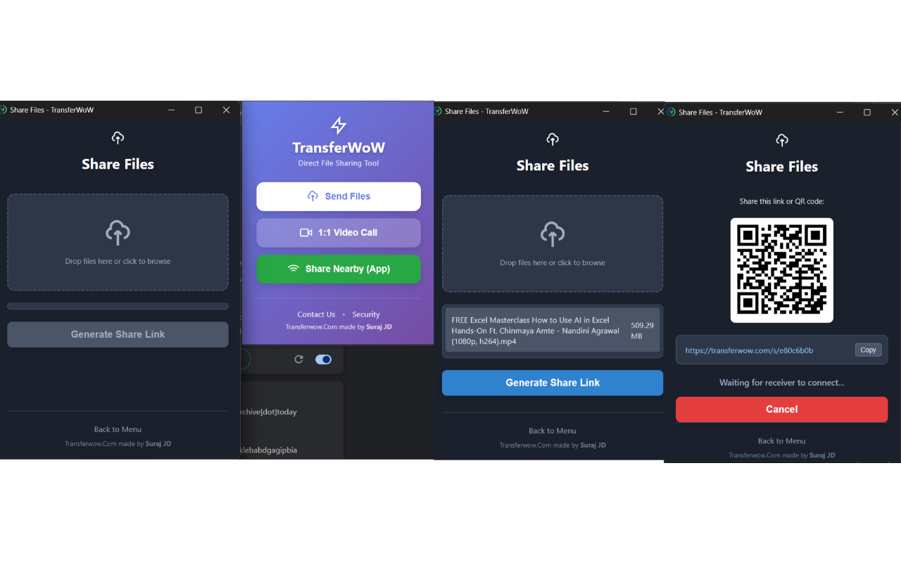Share Files - TransferWoW