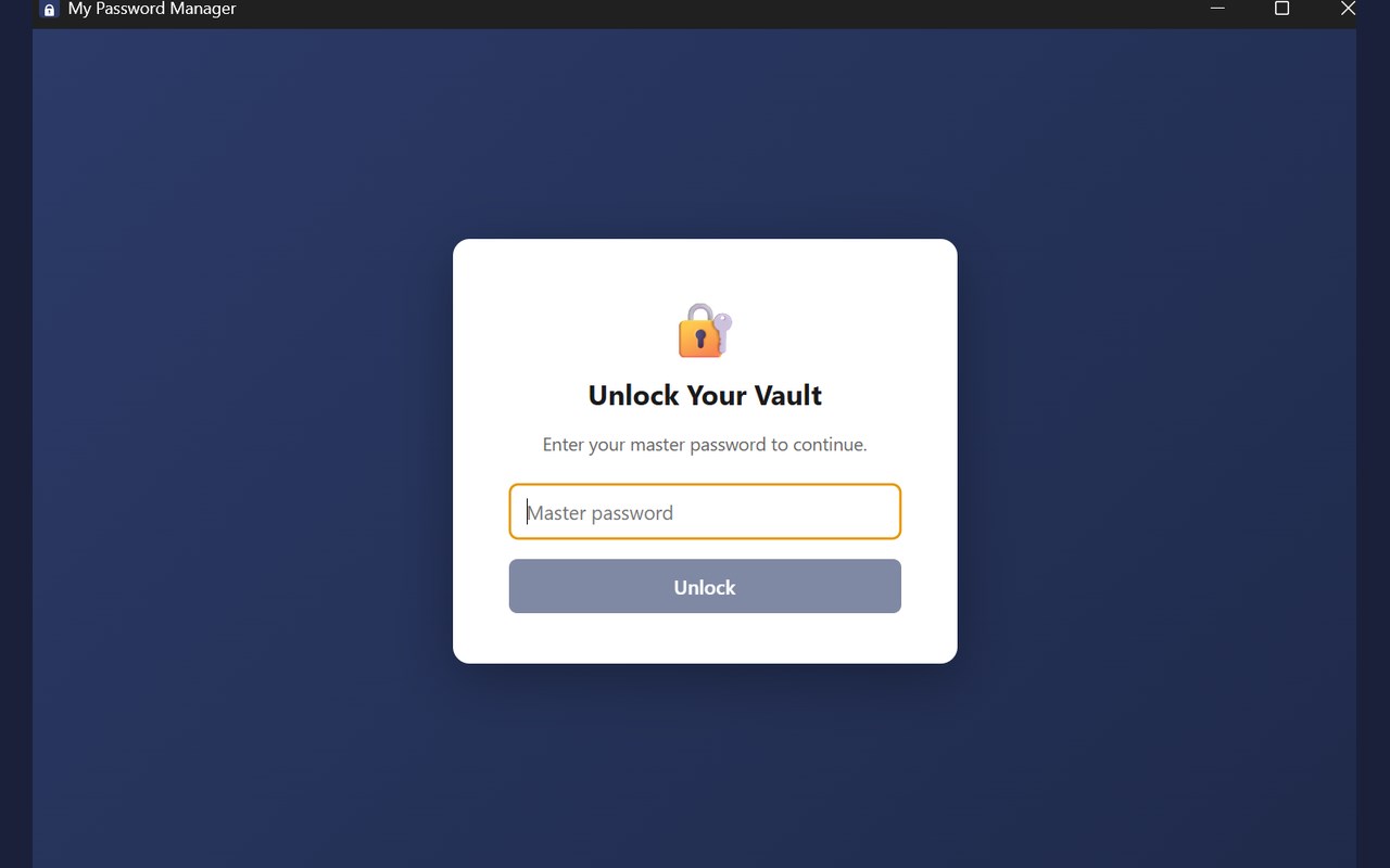 My Password Manager