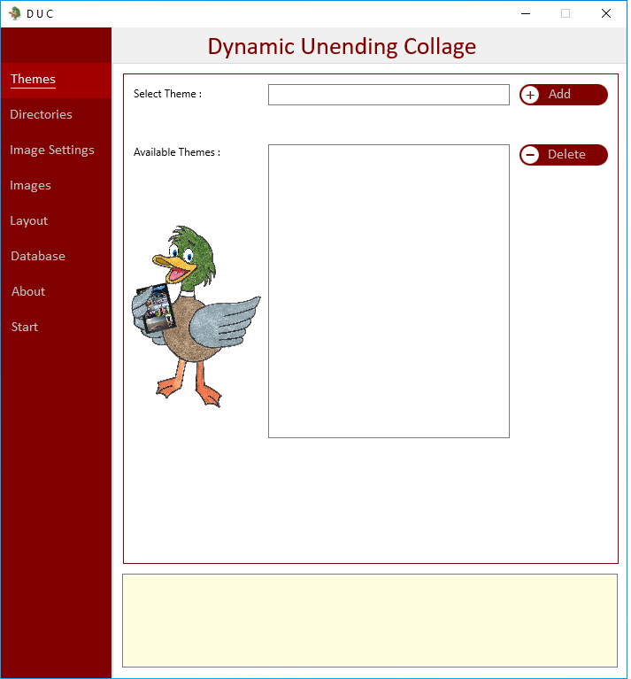 DUC (Dynamic Unending Collage) screenshot