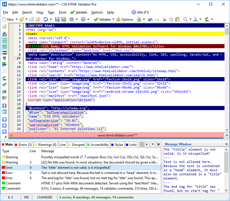 CSS HTML Validator 2022S - PC - (Windows)