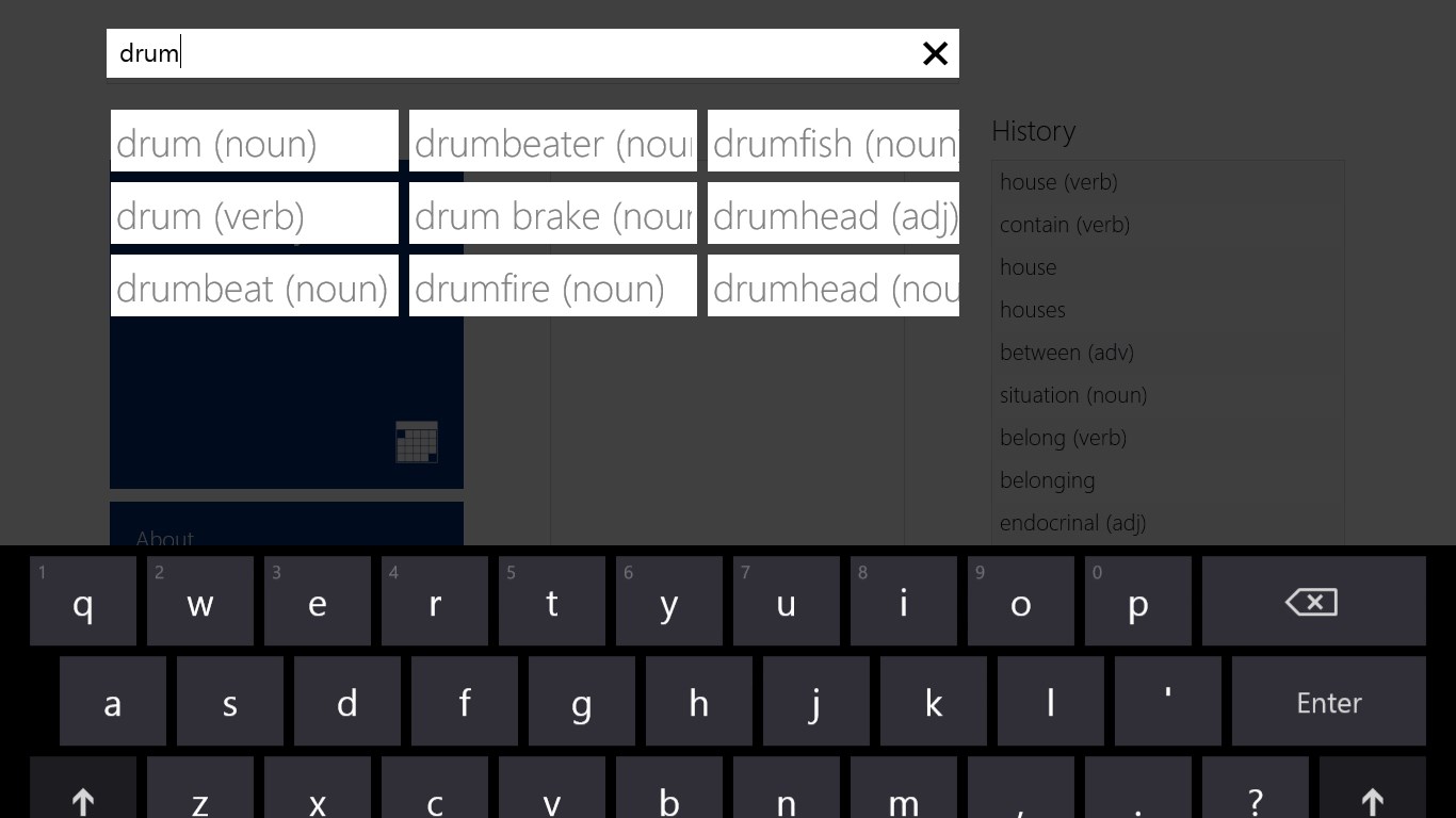 Advanced English Dictionary and Thesaurus for Windows 10