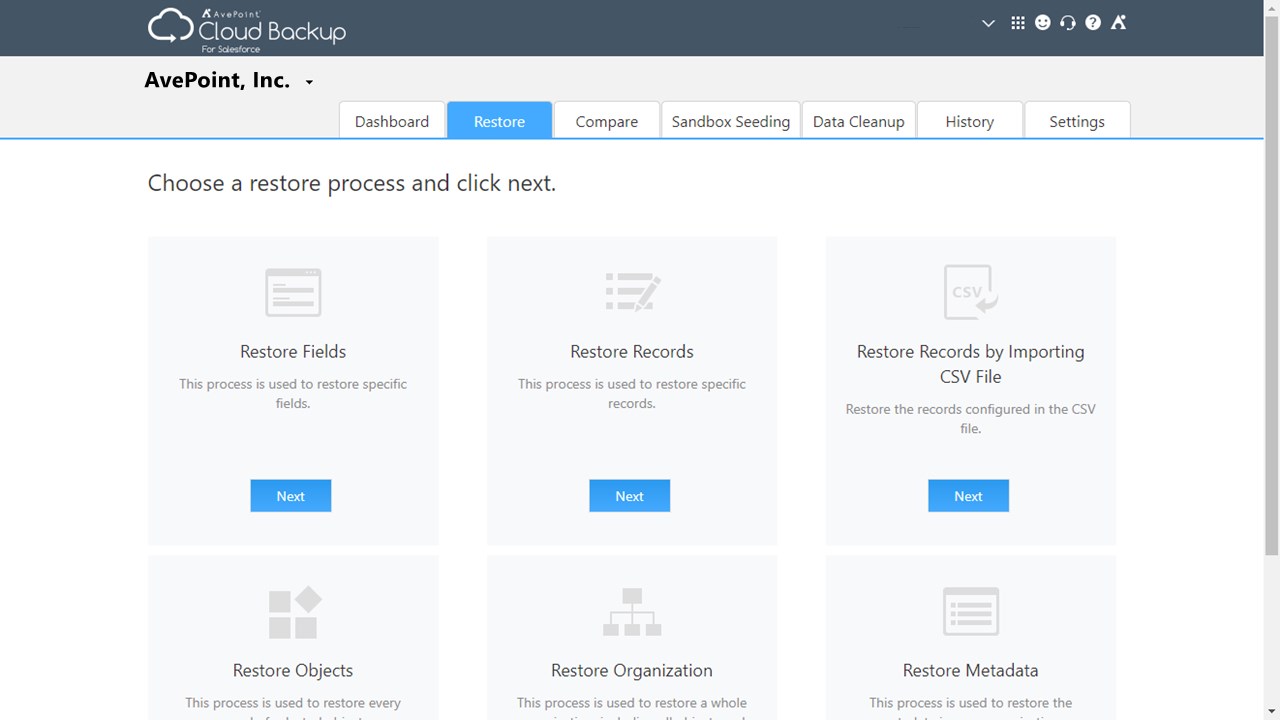 Snapshot 3 of Cloud Backup for Salesforce