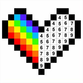 Pixel Art - Color by Number Pages
