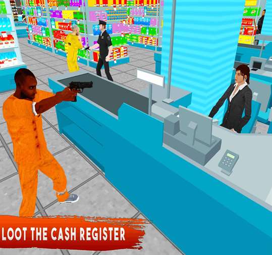 Gangster Escape Supermarket 3D screenshot 5