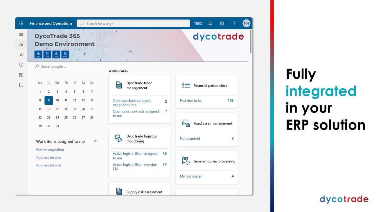 Snapshot 1 of Commodity Trade & Risk Management (CTRM) - DycoTrade