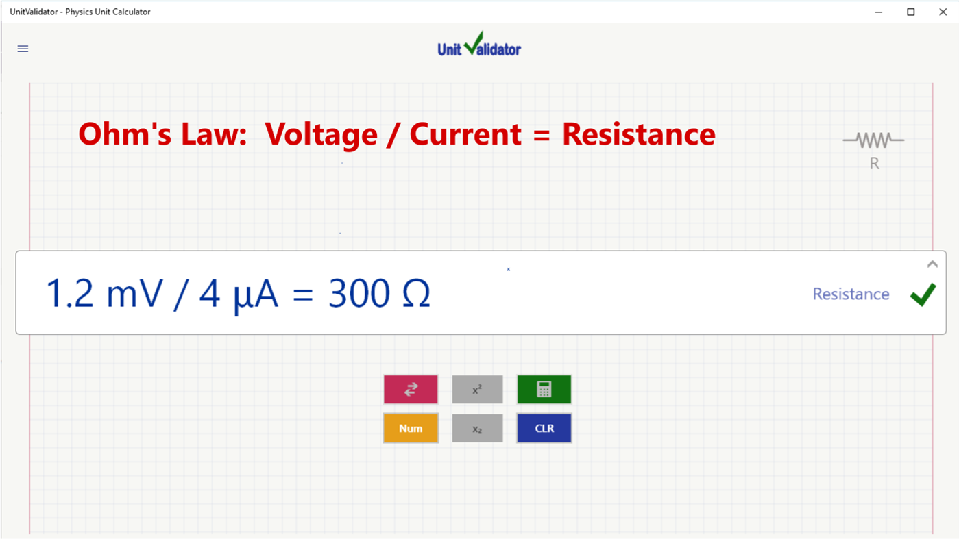 #2. UnitValidator - Physics Unit Calculator (Windows) Podle: Gidi Baum