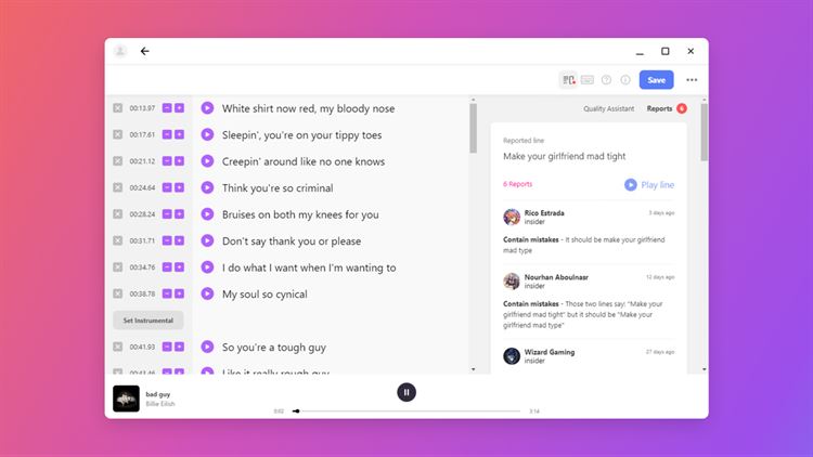 【图】Musixmatch Lyrics – Sing along Spotify, iTunes, Windows Media Player(截图3)