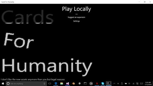 cards against humanity download pc