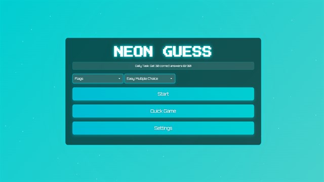 NeonGuess screenshot 2