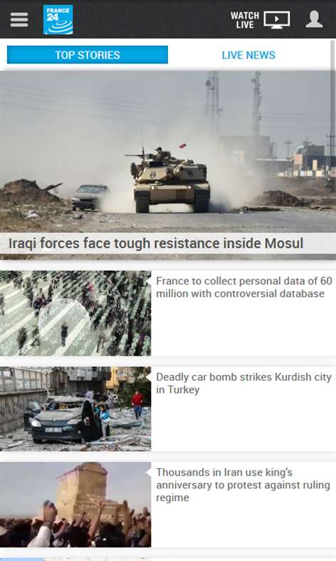 FRANCE24 Screenshots 1