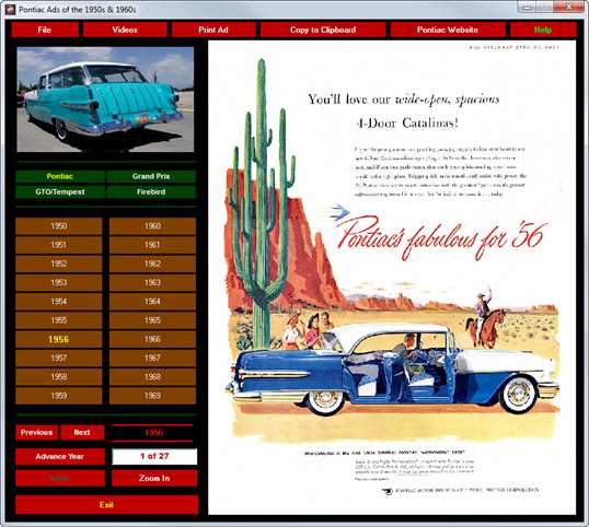 Pontiac Ads 1950-1969 screenshot 1