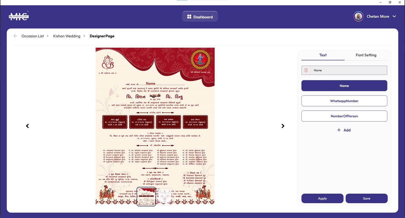 #7. My Invitation Cart (Windows) Göre: PROSOL TECHLINE