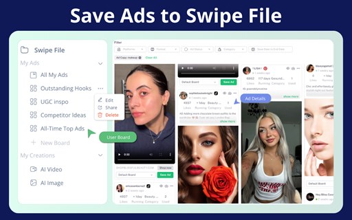 Denote: Save Ads from TikTok & FB Ad Library