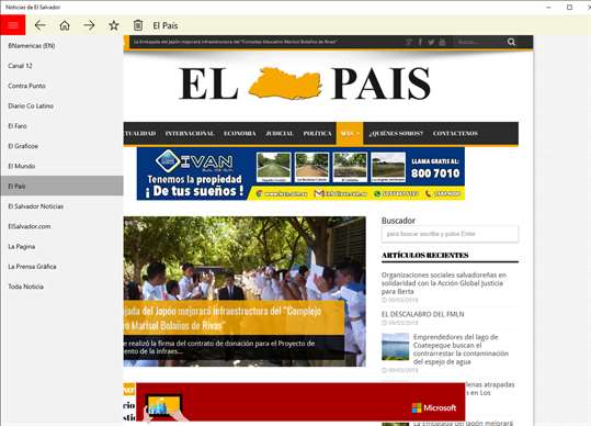 News from El Salvador screenshot 1