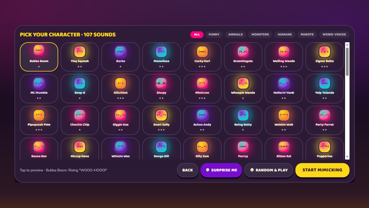 Mimic Party Game screenshot