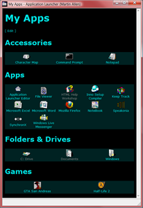 Martin2k Application Launcher & Application Launcher Editor screenshot 2