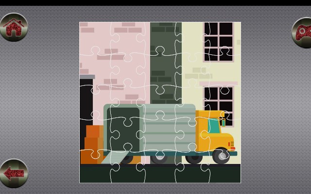 Container Trucks Jigsaw Game