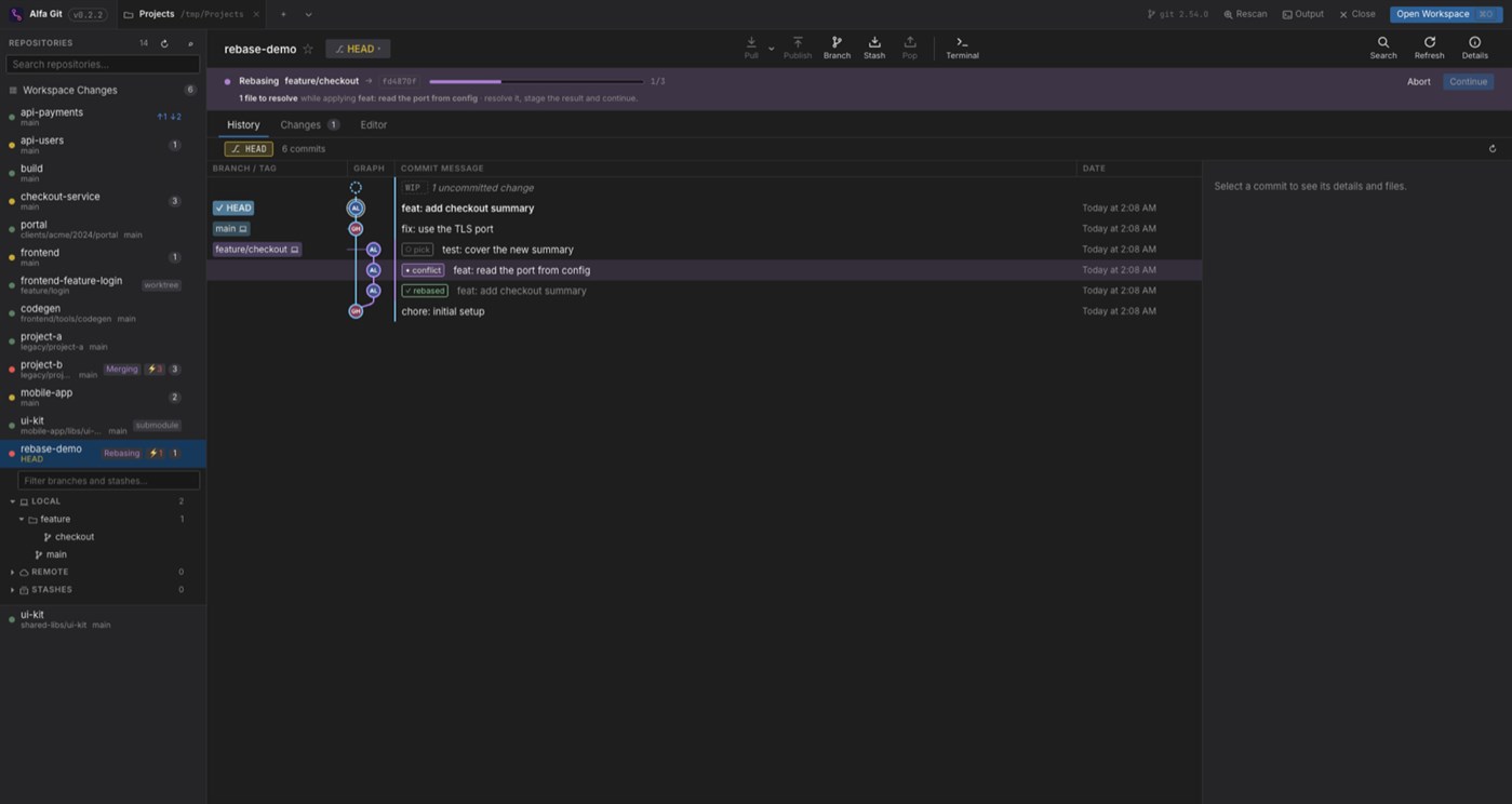 #5. Alfa Git (Windows) بواسطة: pipedev