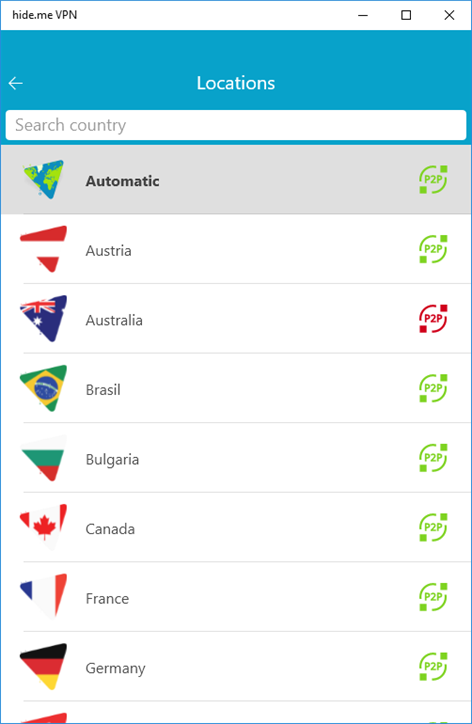 hide.me VPN Screenshots 2