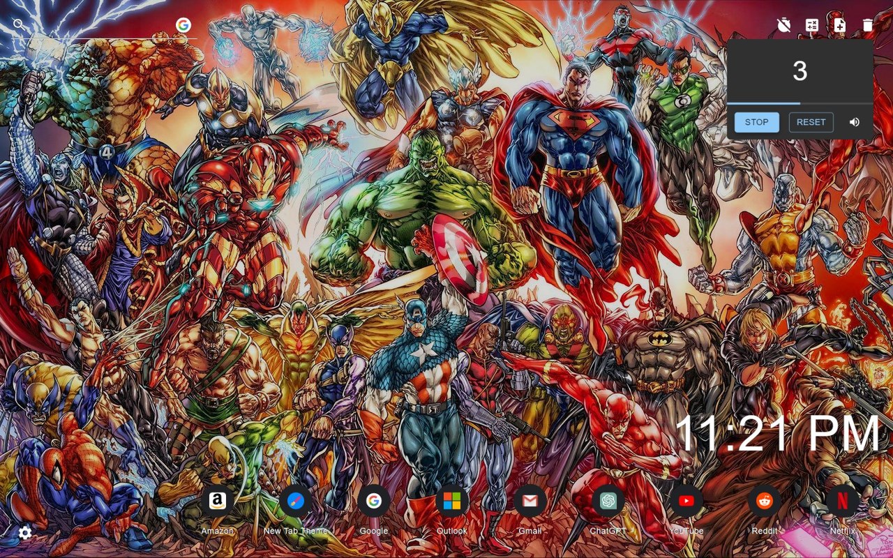 Marvel Wallpaper New Tab