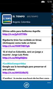 El Tiempo Colombia screenshot 1
