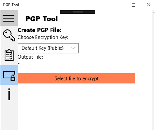 PGP Tool screenshot 2