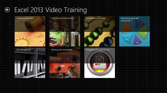 Video training Excel 2013 screenshot 6