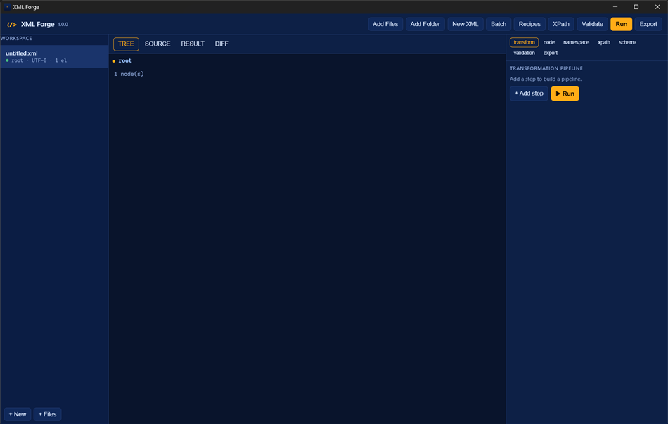 XML Forge (Windows) Af: Summon Software Labs
