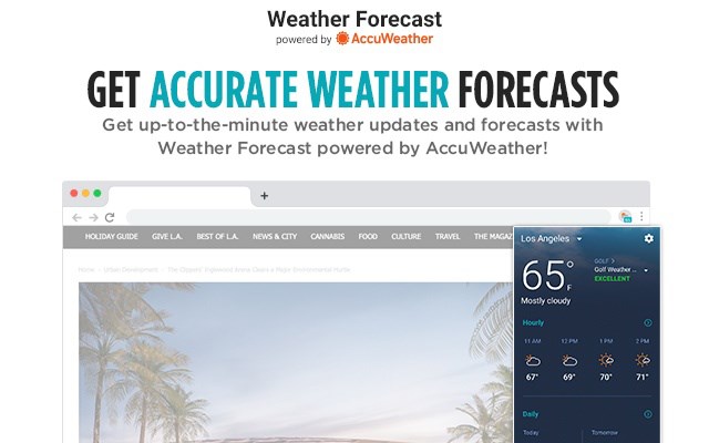 Weather Forecast powered by AccuWeather