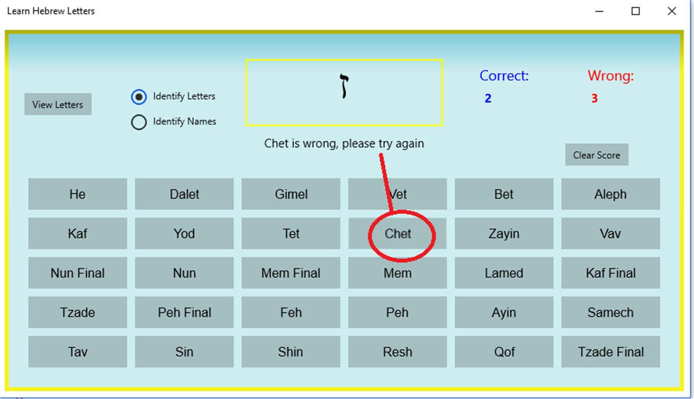 #1. Learn Hebrew Letters (Windows) De: Blue Aero